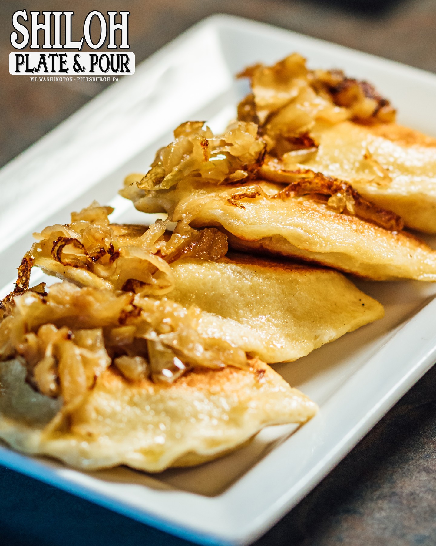 Pierogies at Shiloh Plate & Pour